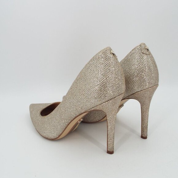 Sam Edelman Hazel Gold Metallic Pointed Toe Pumps Heels Size 6.5M - Picture 7 of 15